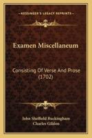 Examen Miscellaneum
