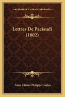 Lettres De Paciaudi (1802)
