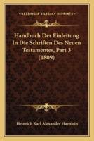 Handbuch Der Einleitung In Die Schriften Des Neuen Testamentes, Part 3 (1809)