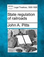 State Regulation of Railroads