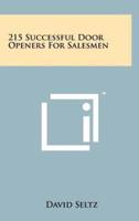215 Successful Door Openers for Salesmen