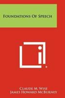 Foundations of Speech