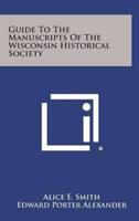 Guide to the Manuscripts of the Wisconsin Historical Society