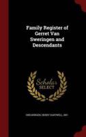 Family Register of Gerret Van Sweringen and Descendants