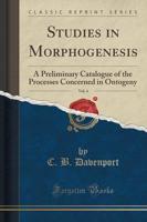 Studies in Morphogenesis, Vol. 4