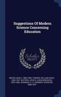 Suggestions Of Modern Science Concerning Education