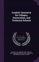 Analytic Geometry for Colleges, Universities, and Technical Schools