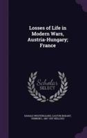 Losses of Life in Modern Wars, Austria-Hungary; France