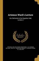 Artemus Ward's Lecture