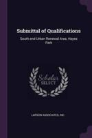 Submittal of Qualifications