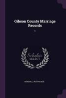 Gibson County Marriage Records