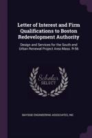Letter of Interest and Firm Qualifications to Boston Redevelopment Authority