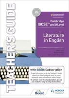 Cambridge IGCSE and O Level Literature in English. Teacher's Guide