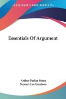 Essentials Of Argument
