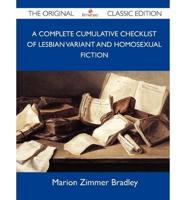 Complete Cumulative Checklist of Lesbian Variant and Homosexual Fiction - T