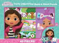 DreamWorks Gabby's Dollhouse: First Look and Find Book & Giant Puzzle