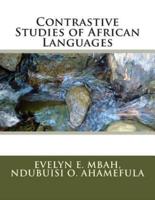 Contrastive Studies of African Languages
