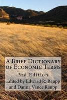 A Brief Dictionary of Economic Terms
