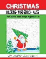 Christmas Coloring - Word Search - Mazes