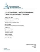 EPA's Clean Power Plan for Existing Power Plants