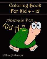 Animal Cartoon Coloring Books for Kids A-z