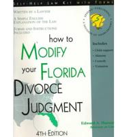 How to Modify Your Florida Divorce Judgment