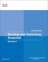 Routing and Switching Essentials, Version 6. Course Booklet