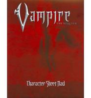 Vampire the Requiem Character Sheet Pad