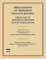 Bibliography of Research Projects Reports