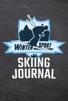 Winter Sport Skiing Journal