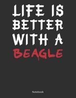 Life Is Better With A Beagle Notebook