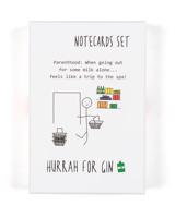 Hurrah For Gin: Notecard Set