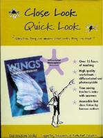 Close Look, Quick Look. Wings [By] James Lovegrove