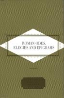 Roman Odes, Elegies and Epigrams