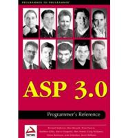 ASP 3.0 Programmer's Reference