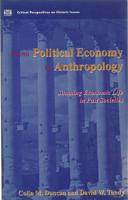 From Political Economy to Anthropology