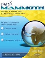 Math Mammoth Grade 4 Tests and Cumulative Reviews, Canadian Version