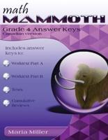 Math Mammoth Grade 4 Answer Keys, Canadian Version