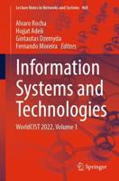 Information Systems and Technologies : WorldCIST 2022, Volume 1
