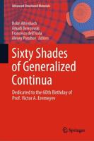 Sixty Shades of Generalized Continua