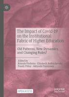 The Impact of COVID-19 on the Institutional Fabric of Higher Education