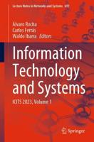 Information Technology and Systems Volume 1