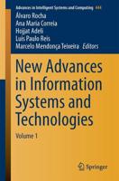 New Advances in Information Systems and Technologies