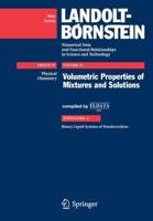 Volumetric Properties of Mixtures and Solutions Physical Chemistry