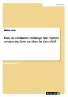 How do alternative exchange rate regimes operate and how can they be identified?