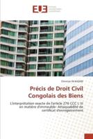 Précis De Droit Civil Congolais Des Biens