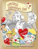 VINTAGE Valentines day coloring books for adults: LOVE coloring books for adults Vintage grayscale colring book