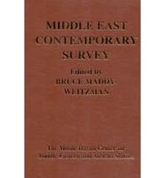 Middle East Contemporary Survey V. 23; 1999