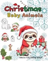 Coloring Book Christmas Baby Animals