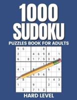1000 Sudoku : Puzzles Book for Adults - Hard Level - With Answers